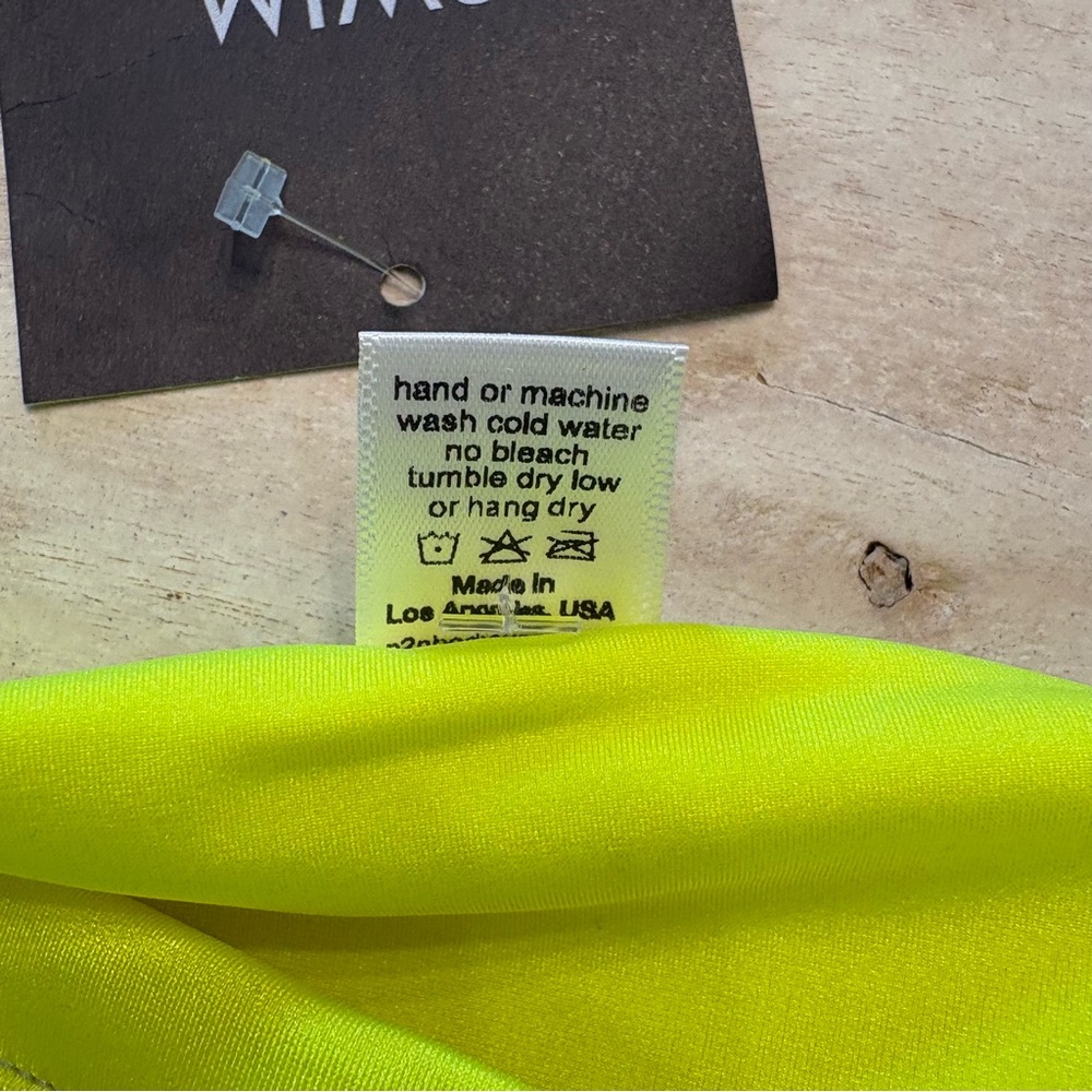 N2N BODYWEAR Neon Yellow Celebration Bikini Swimsuit - Picture 7 of 11